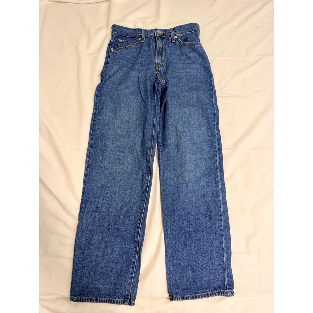 Levis 94 Baggy Jeans Womens 25 Medium Wash High Rise Wide Leg Denim